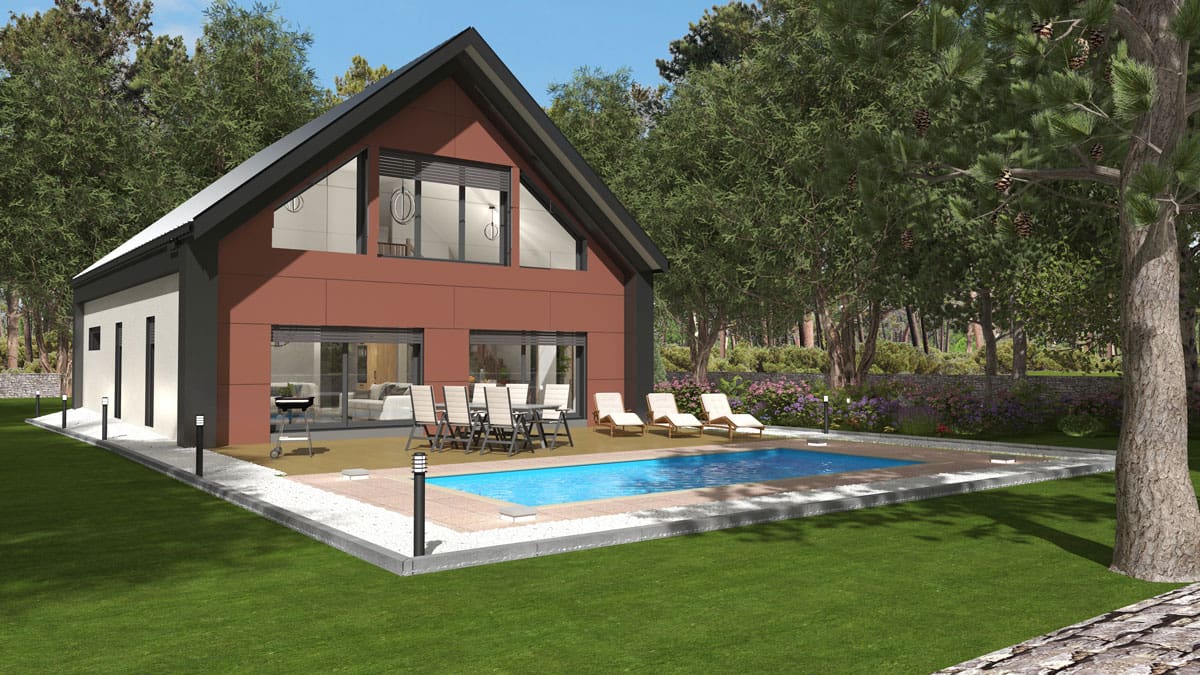 Collection "Équilibre", maisons à ossature bois