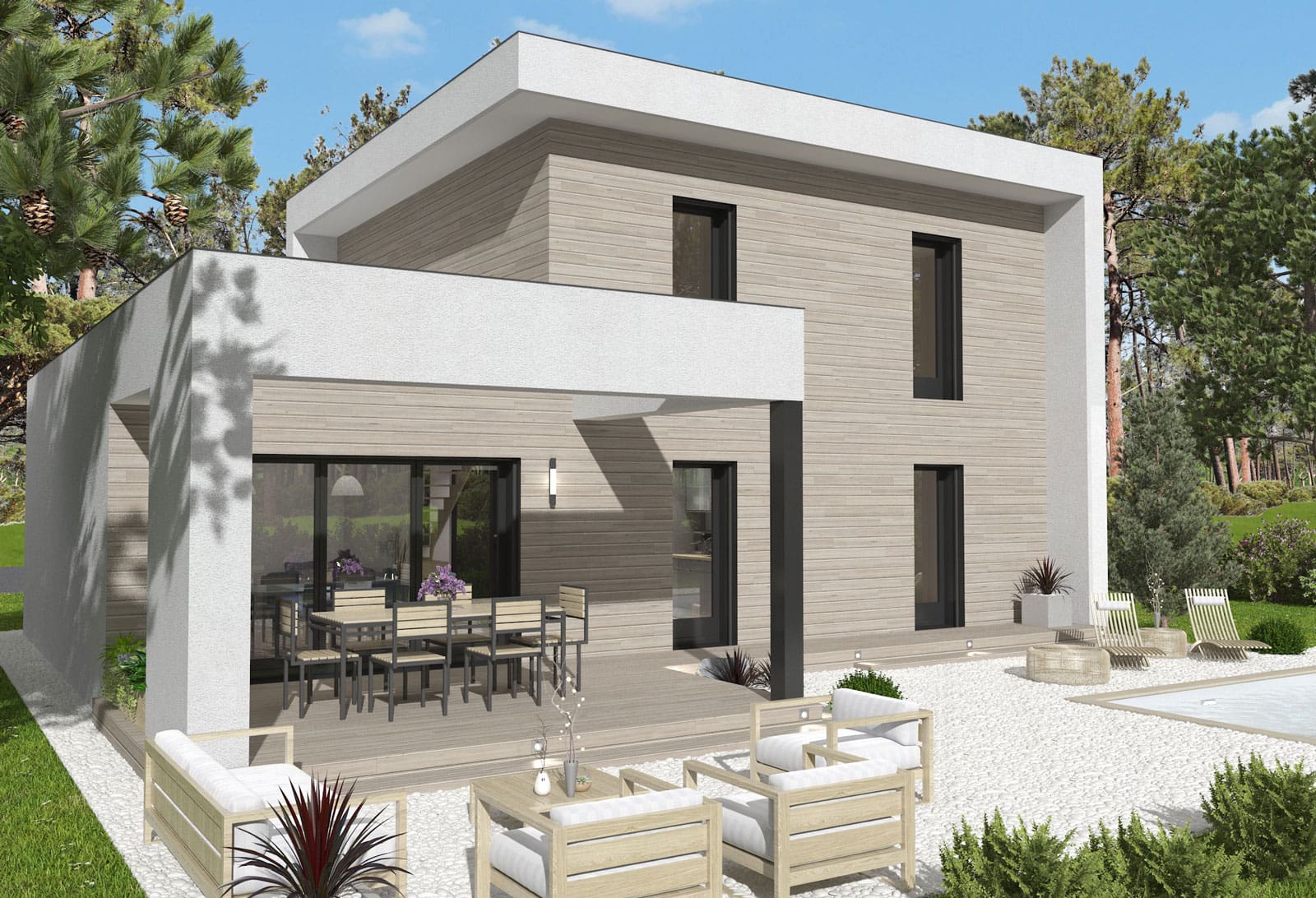 Collection "Évidence", maisons à ossature en bois