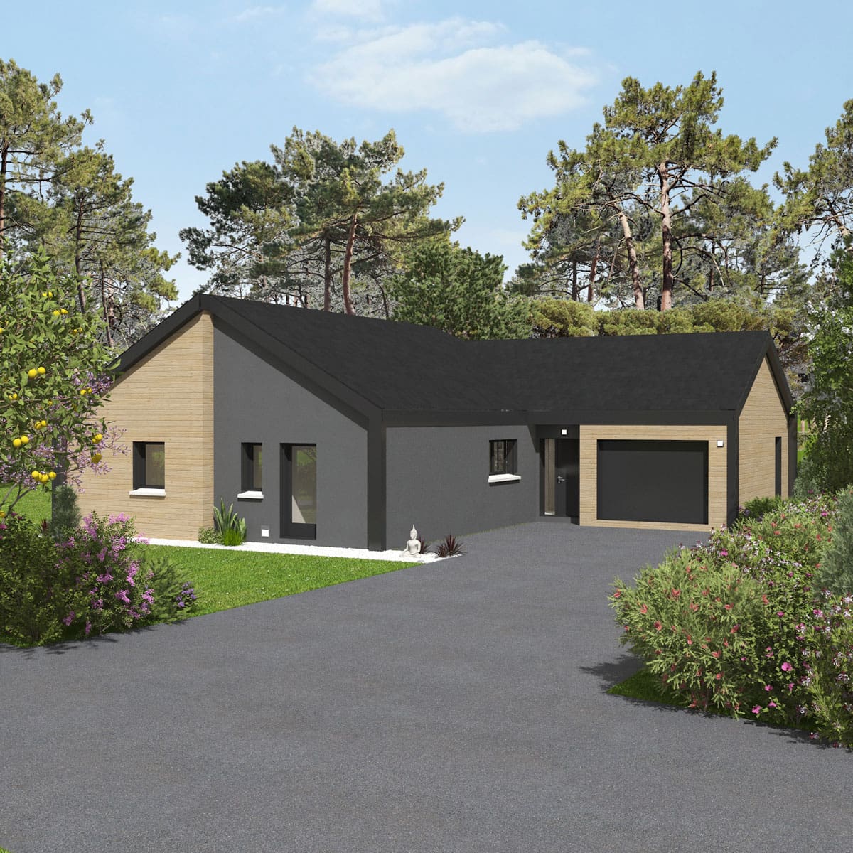 Modèle "Coléoptère", maison à ossature bois Esyom Bois