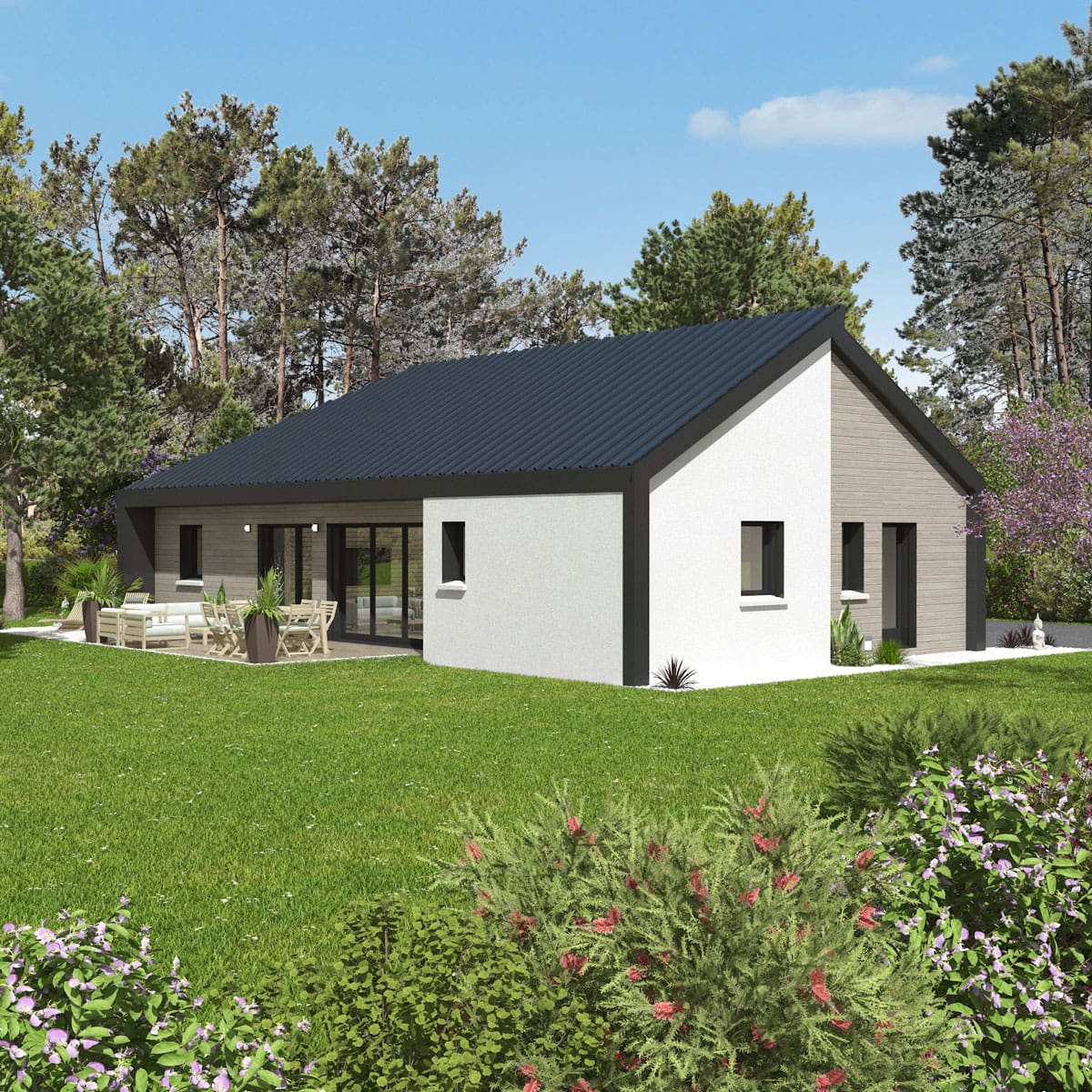 Modèle "Coléoptère", maison à ossature bois Esyom Bois