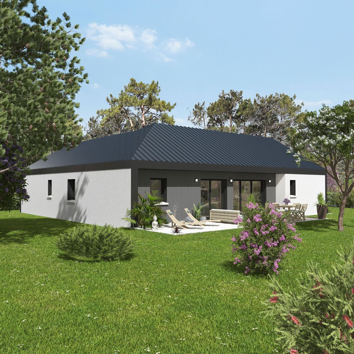 Modèle "Coléoptère", maison à ossature bois Esyom Bois