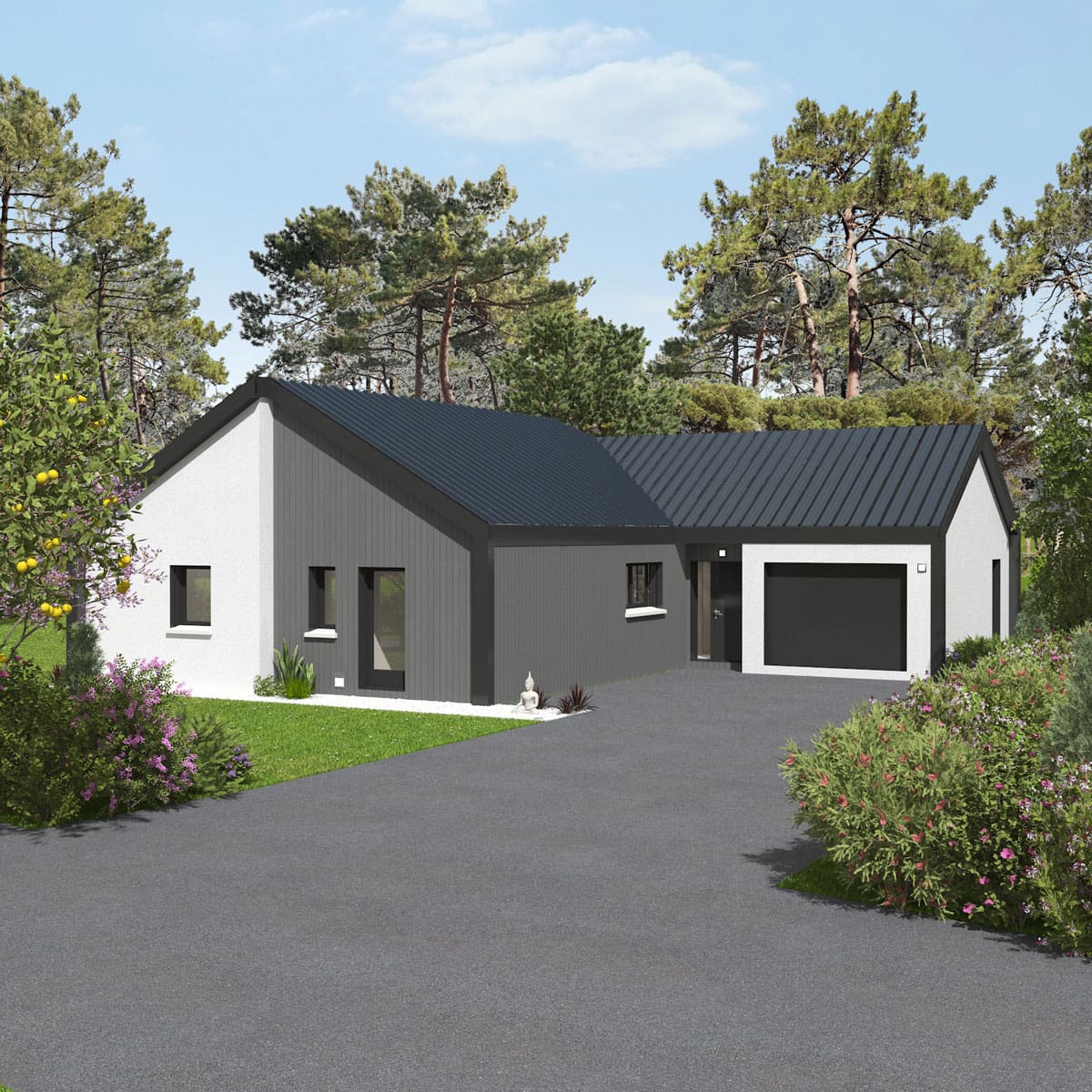 Modèle "Coléoptère", maison à ossature bois Esyom Bois