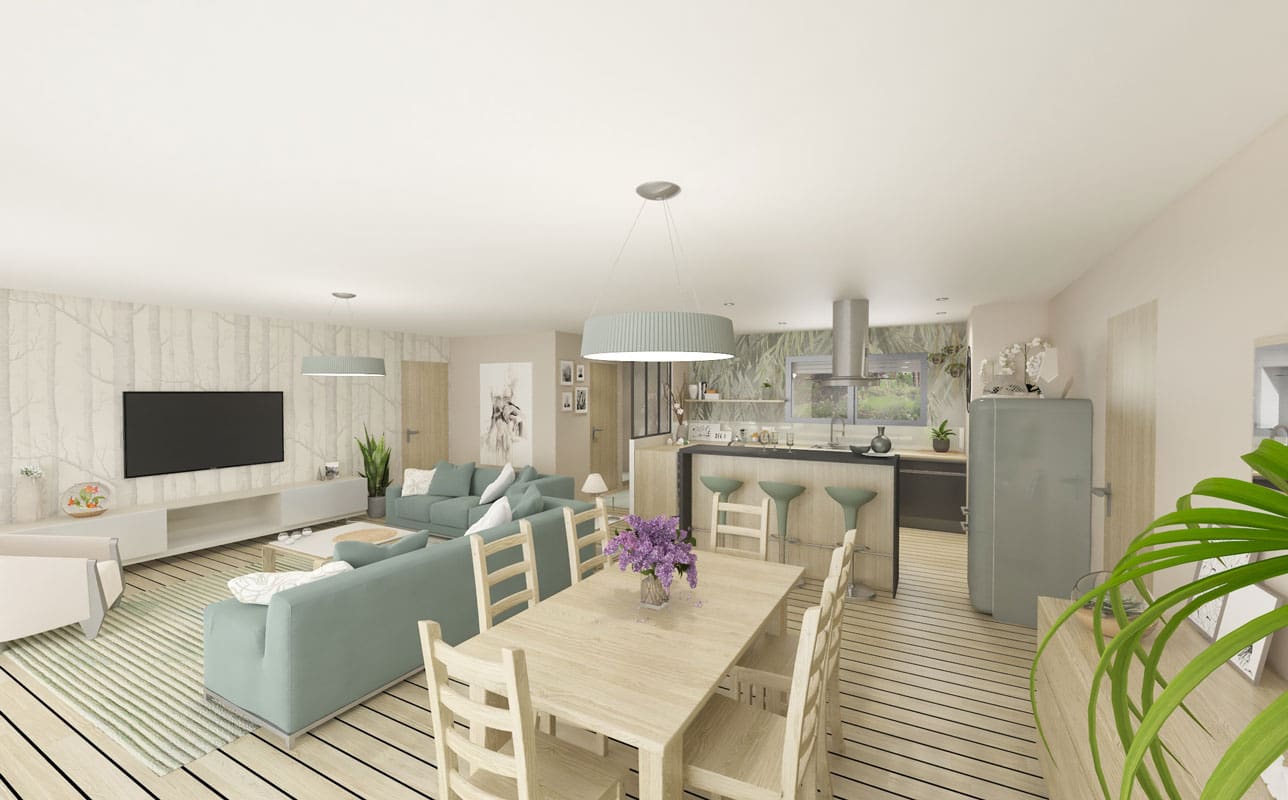 Modèle "Coléoptère", maison à ossature bois Esyom Bois