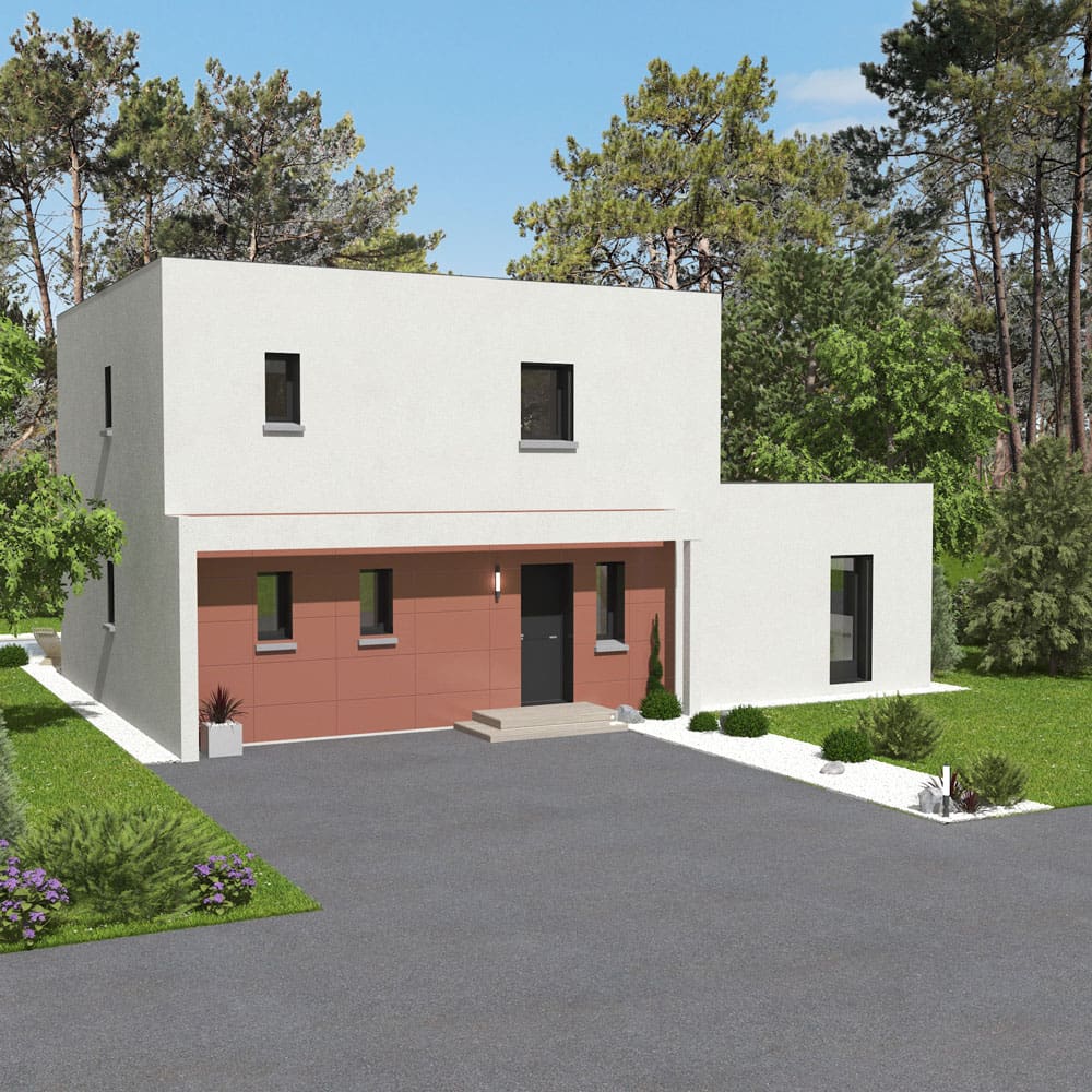 Modèle "Agrion", maison à ossature bois Esyom Bois