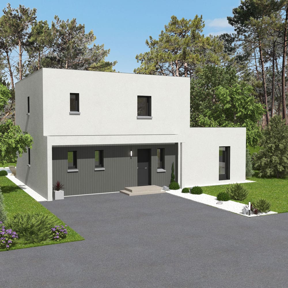 Modèle "Agrion", maison à ossature bois Esyom Bois