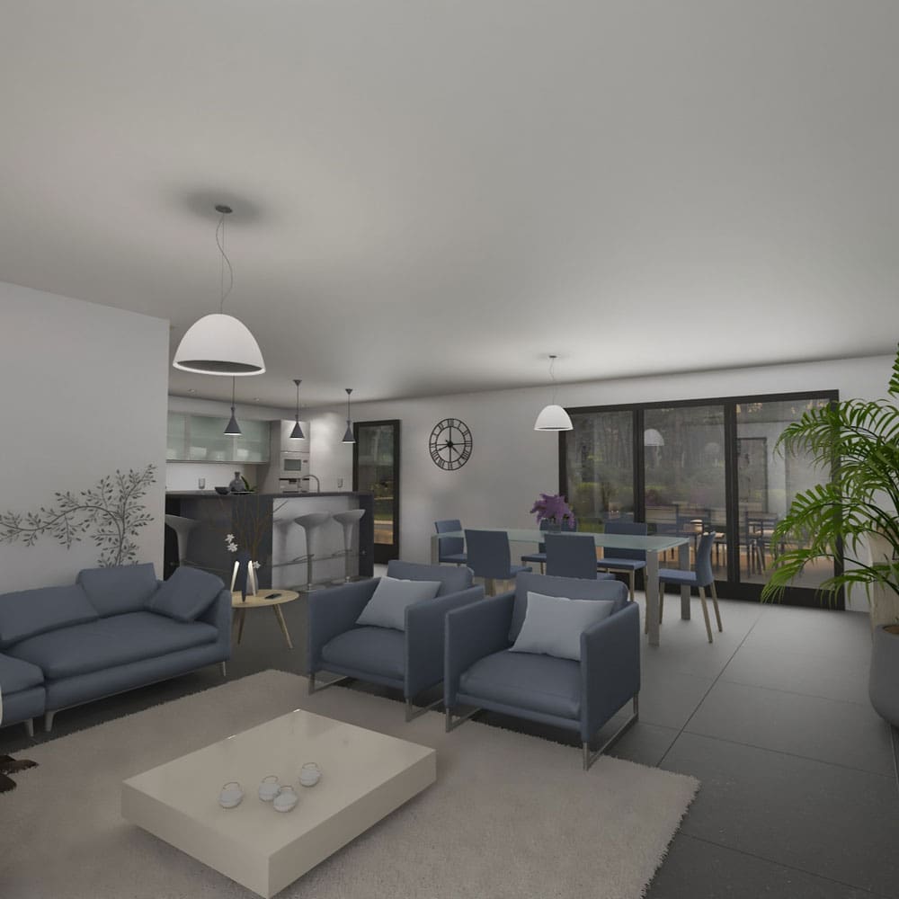 Modèle "Agrion", maison à ossature bois Esyom Bois