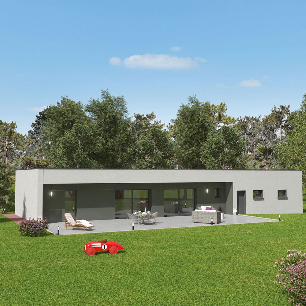 Modèle "Cétoine", maison à ossature bois Esyom Bois