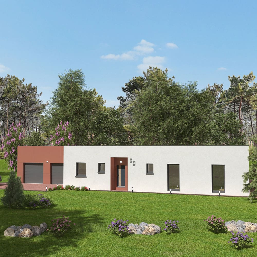 Modèle "Cétoine", maison à ossature bois Esyom Bois