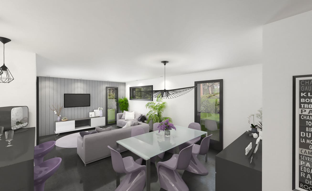 Modèle "Cicadelle", maison à ossature bois Esyom Bois