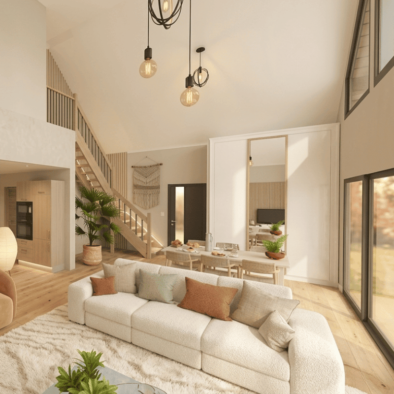 Maison moderne ossature bois “Libellule” - carré (2)