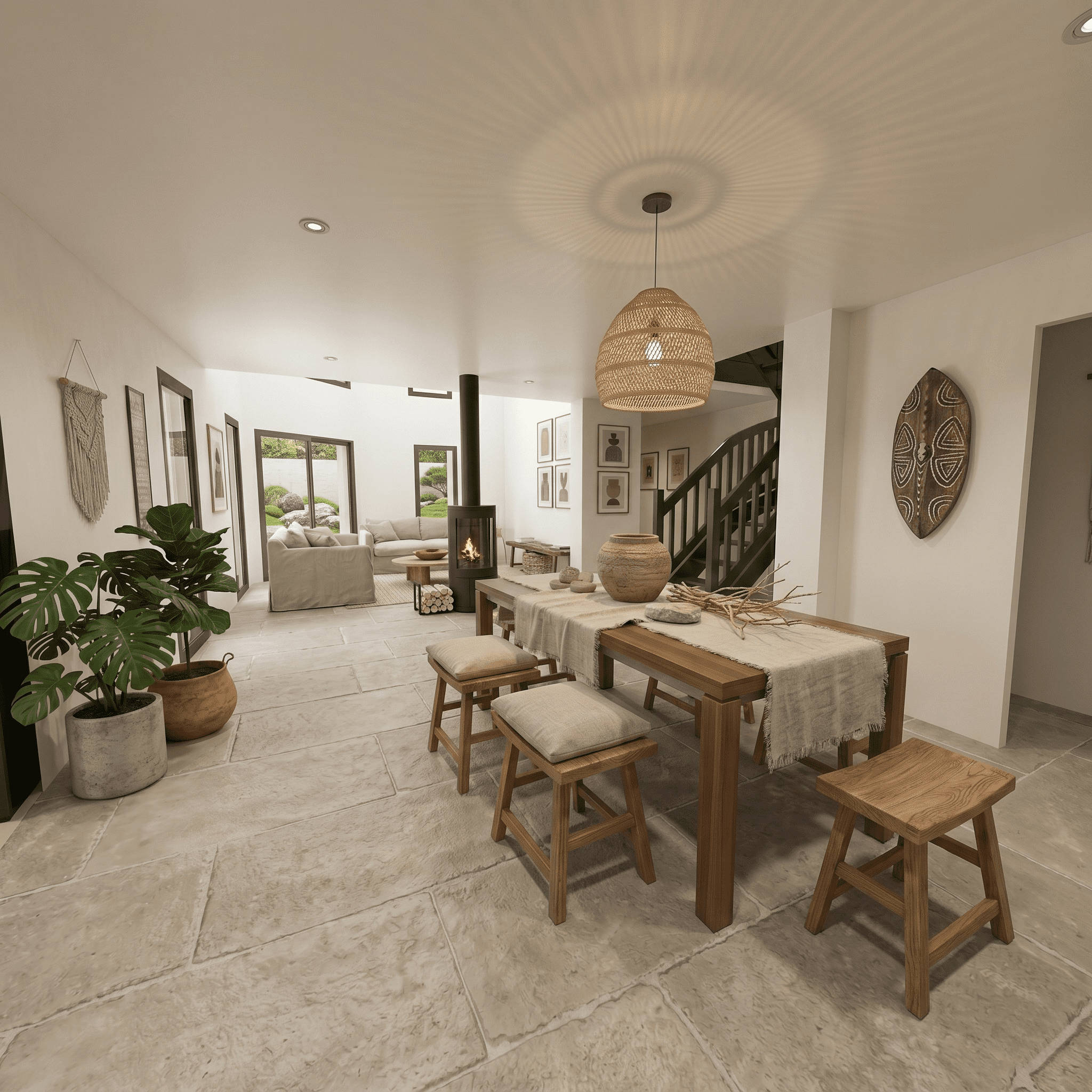 Maison bois Haploa - Intérieur Maison bois Haploa - Intérieur